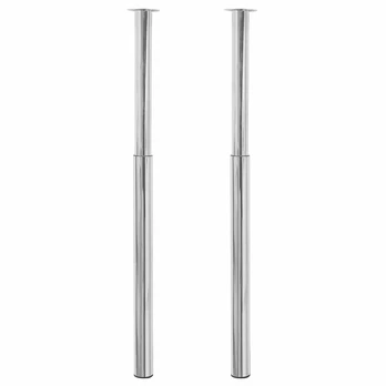 2 Teleskopinės Stalo Kojos, Chromais, 710 - 1 100 mm