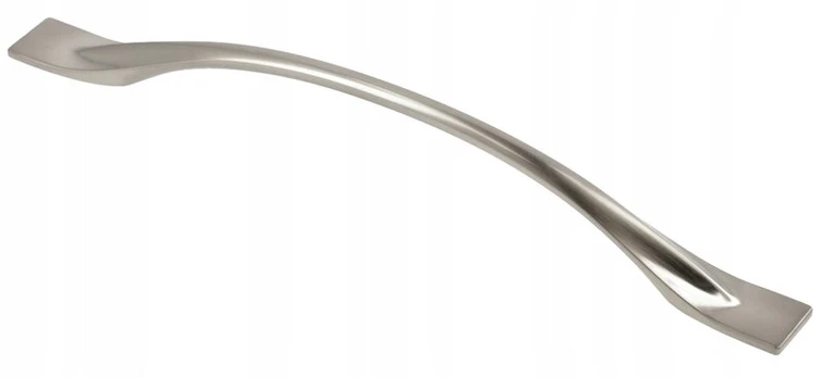 Zamak handle FLOW C = 192 mm inox