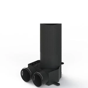 Dėžė antistatinė, difuzoriaus Komponentum DN125-2X75