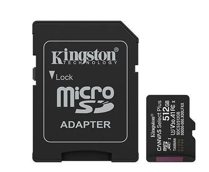 Atm. kort. Micro SD KINGSTON 512GB UHS-I/W/ SDCS3