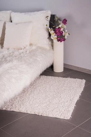 Kilimas Shaggy White, 80 x 150 cm