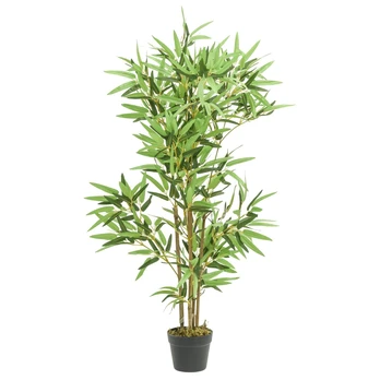 Dirbtinis bambukas, žalios spalvos, 120cm, 552 lapai