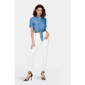 ONLY Džinsai Emily 15292435 Balta Straight Fit