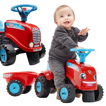 FALK Tractor GO Raudona su priekaba nuo 1m