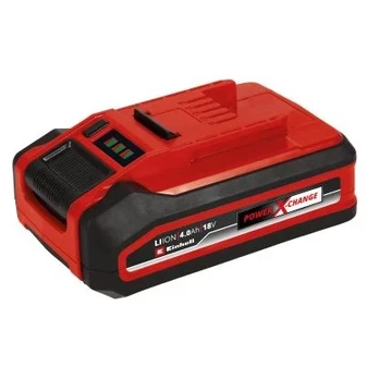 Einhell PLUS „Power-X-Change“ pradinis rinkinys, 18 voltų 4 Ah (juodas/raudonas, akumuliatorius + įkroviklis)