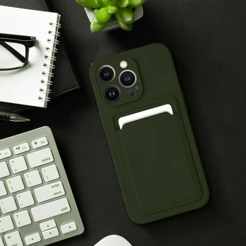 Dėklas partnertele CARD Case for XIAOMI Redmi 12 4G žalias