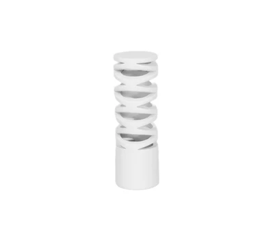 Užbaigimas karnizui VENEZIA, metalinis, baltos sp., Ø19 mm, 2 vnt.
