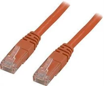 Kabelis DELTACO UTP 1.0m, CAT6 oranžinis