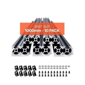 10 vnt. 1000 mm T formos aliuminio bėgelis