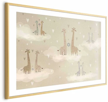 Artgeist Plakatas - Loving Giraffes