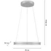 PURE LED pakabinamas šviestuvas E-Loop aliuminis Ø 70 cm Aliuminis CCT