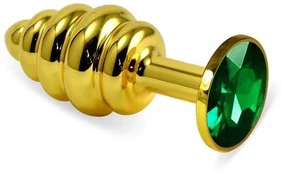 LOVETOY Gold Spiral Plug Green