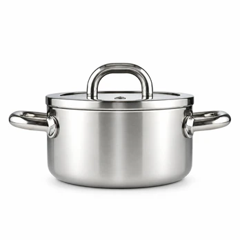 Nerūdijančio plieno puodas su dangčiu UNIWELL, 16 cm