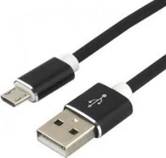 USB Laidas - EverActive CBS-1.5MB Micro USB 2.4A 480 Mbps 1.5m Juoda