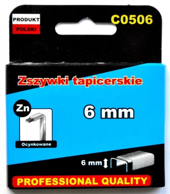 Kabės 53 tipo „RICHMANN" 6 mm, 1000 vnt.