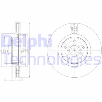 Stabdžių diskas DELPHI BG9055