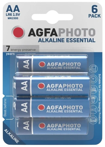 Maitinimo elementai AGFAPHOTO Alkaline Essential Mignon Battery, 4 vnt., AA, LR6