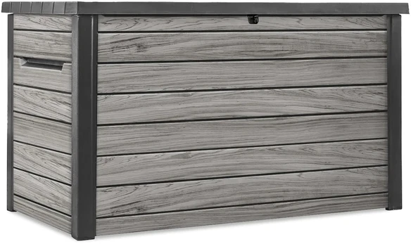 Sodo daiktadėžė Keter DECO DEC BOX, 870 l, Storm Pilkas