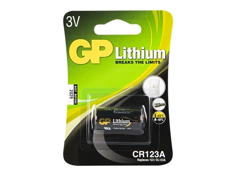 Baterija 3V CR123A GP