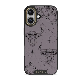 Taurus - iPhone 17 Case, Elite Dark (MagSafe) / Gold / Purple