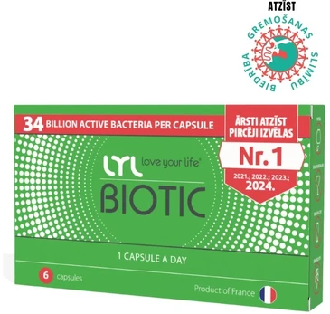 LYLBIOTIC kapsulės N6