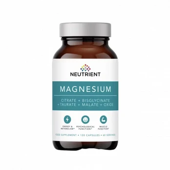Neutrient Magnesium Capsules Magnio kapsulės, 120 kapsulių
