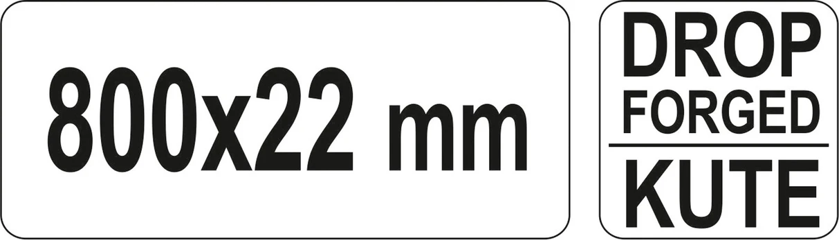 Laužtuvas šešiakampis 800 X 22 mm (YT-46833)