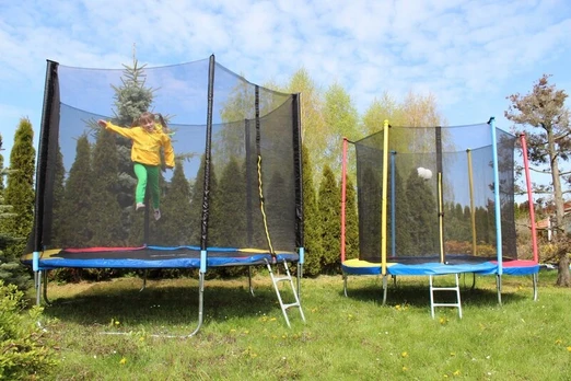 Sodo batutas Just Fun 8ft-244cm mėlynas
