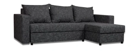 Kampinė sofa Lugan Tamsiai pilka