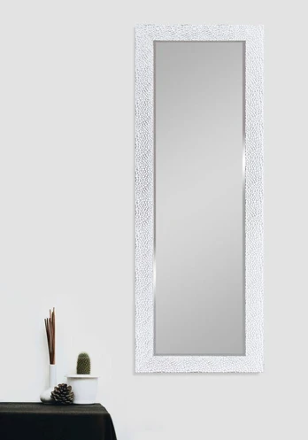 Amy spogulis 50 x 150 cm balts/hromēts