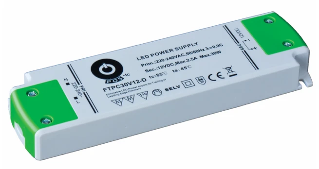 30W maitinimo šaltinis POS, 24V, PFC, 1.25A, dimeriuojamas