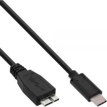 Kabelis USB InLine USB-C - micro-B 1.5 m Juodas (35724)