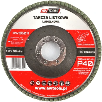 AW-Tools AWTOOLS LAMELLINIS ŠLIFAVIMO DISKAS 125×22,22mm P150