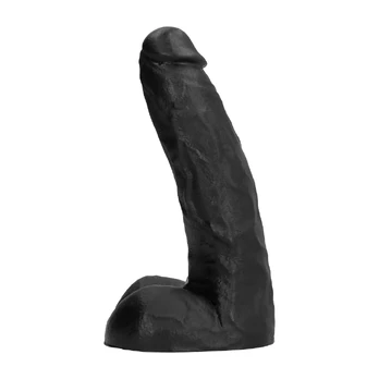 All Black 22 cm Intimate Silicone Plug - Anatomical, Black