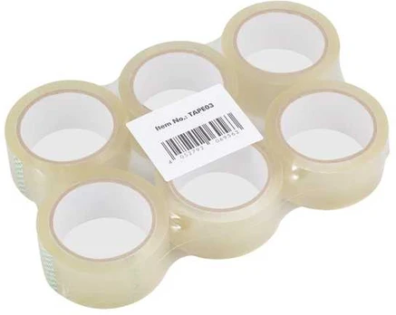 LogiLink TAPE03, Transparent, 66 m, 48 mm, 150 g