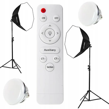 Cinegen 2 lempų Softbox rinkinys octa 90 170w Led