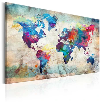Artgeist Paveikslas - World Map: Colourful Madness