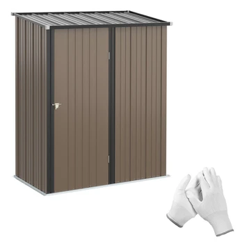 Įrankių namelis plieninis 1,34 m² rudas