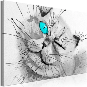 Artgeist Paveikslas - Happy Look (1 Part) Wide Mėlyna