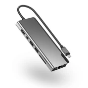 Alogic - Ultra USB-C Dock PLUS V2 - HDMI, MDP, USB, Ethernet, Memory Card Reader & 100W PD kaina