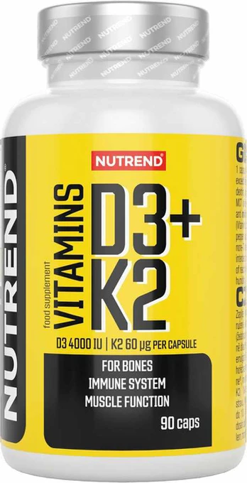 Nutrend Vitaminas D3 + K2 4000 IU 90 Kapsulių