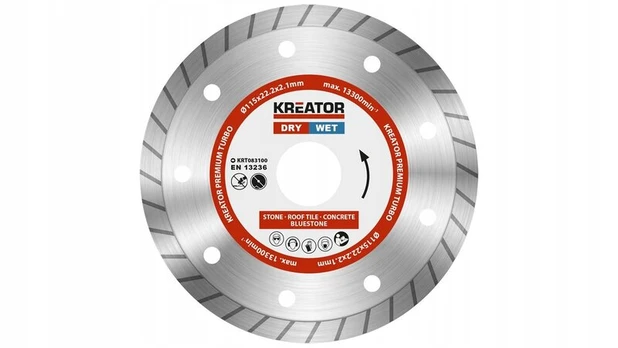 Deimantinis pjovimo diskas Kreator Turbo 115mm