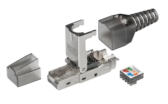 Kištukas RJ45 (8P8C) CAT 6A STP kabeliams