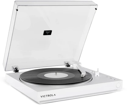 Victrola VPT-800-WHT-INT Automatic Turntable, Baltas