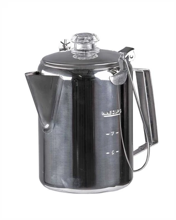 Mil-Tec STAINLESS STEEL COFFEEPOT WITH PERCOLATOR (9 CUPS)