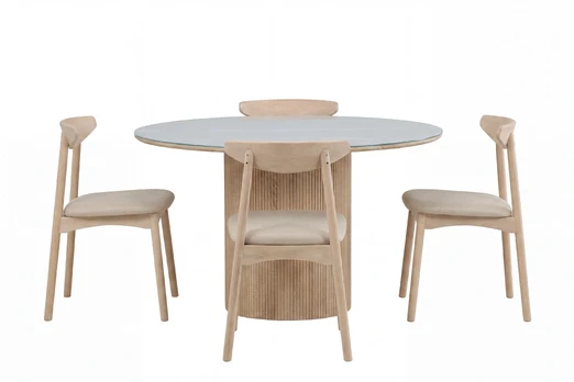 Härön Dining Table FSC 100% + Ven Dining Chair 2-pack