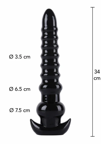 HIDDEN DESIRE Extreme Anal Drill 34 cm XXL PVC Intimate Device