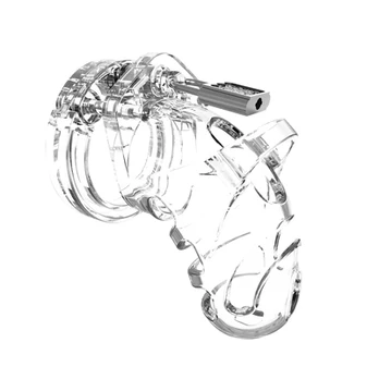 Mancage By Shots Model 25 - Chastity Cage - 3.5'' / 9 cm - Transparent