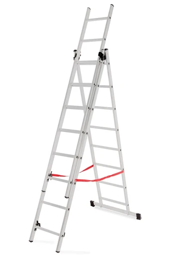 AWTOOLS ALUMINIUM LADDER BASIC 3x8 STEPS 150KG