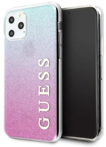 Telefono dėklas Guess, Apple iPhone 11 Pro Max, mėlyna/rožinė
